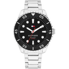 Tommy Hilfiger Oceanic Ανδρικό Ρολόι Χρονογράφος 44 mm με Ασημί Μεταλλικό Μπρασελέ 1792203